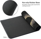 Galaxy Planet Large Mouse Pad,Gaming Keyboard Desk Pad,Extended Mouse Mat Non-Slip Rubber Base with Stitched Edges for Office Game Home XXL 35.4"x15.7"