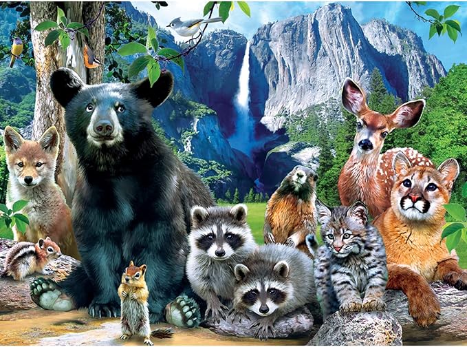 MasterPieces – 100 Piece Jigsaw Puzzle for Kid 6+ Years, Wildlife of Shenandoah National Park, Educational and Fun Game, Gift Idea for Children, 19" x 14"