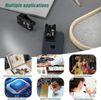 Phone Microscope 200X Pocket Magnifier Camera with CPL Lens/Lights, Zoom Universal Portable Phone Microscope with Clip for 99% Phone, Perfect for Coin/Stamp/Plant Inspection
