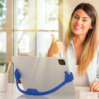 Honsky Thumbs Up 2 Pack Tablet Stand - Compatible with iPad, Samsung Galaxy Tabs, iPhone Pro Max - Universal Cute, Blue/Yellow
