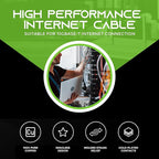 GEARit Cat 6 Ethernet Cable (16-Pack 1 Foot) Cat6 Network Patch, 10Gbps, RJ45, Snagless Cord, Gold-Plated Connectors, Internet for PC, TV, Tablet, Router, Printer, Servers, IT Data Center - Black