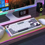 Redragon K729 PRO 80% Wireless Gasket RGB Gaming Keyboard, 3-Mode TKL Mechanical Keyboard w/Knob Control, Mix-Color PBT Keycaps, Hot-Swap South-Facing Socket & 5-Layer Dampener, Custom Silent Switch