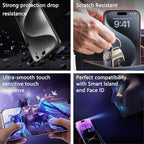 2 Pack Matte Screen Protector for iPhone 11 Pro and iPhone xs and iPhone x 5.8-Inch Auto Dust Removal, No Bubbles, Tempered Glass Film, Easy Installation