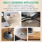 1 Pcs Desk Grommet 2-1/16" / 53 mm, Desk Cord Hole Cover, Cable Grommet Metal Zinc Alloy Materilal, Desk Hole Grommet for Home & Office Pc, Detachable Cable Cord Organizer-Brushed Silver