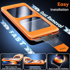 TOCOL for iPhone 16 Pro Max Screen Protector 9H Hardness Military Grade Shatterproof HD Tempered Glass Full Coverage Easy Installation Case Friendly 2 Pack