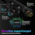 Nakamichi Shockwafe Ultra 9.2.4 Channel Dolby Atmos/DTS:X Soundbar with Dual 10" Subwoofers (Wireless), 4 Rear Surround Effects Speakers, eARC and SSE Max Technology (Flagship)