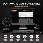 EPOMAKER TH108 Full Size Mechanical Keyboard, Wireless Gaming Keyboard with 8000mAh Battery, Creamy Gasket, 108 Keys, Hot Swap, Custom Driver, RGB Backlight (Black, Creamy Jade)