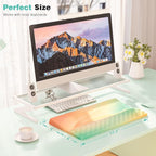 Ospelelf Ergonomic Keyboard Wrist Rest Pad Comfortable Keyboard Stand Riser Holder Pad for Office Gaming