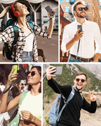 SHANSHUI Phone Lanyard, Spring Rope Phone Tether Tabs with Mountaineering Buckle Free Your Hands Anti Theft Outdoor Skiing Cycling Climbing Strap Fitting for All Smartphones