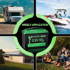 12V 100Ah LiFePO4 Battery BCI Group 31 Lithium Battery, Deep Cycle Battery with 100A BMS, 1280Wh Energy, Up to 15000 Cycles & 10-Year Lifespan for Trailer RV, Marine, Home Energy System-2 Packs