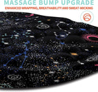 Ergonomic Mouse Pad Wrist Support with Memory Foam Massage Bulge, Carpal Tunnel Pain Relief Mousepad Wrist Rest for Mouse(12x8 inch, Galaxy)