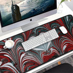 Gaming Mouse Pad, 31.5x15.7 inch Large Extended Computer Keyboard Mouse Mat, Water Resist Non-Slip Mousepad Rubber Base Long XXL Desk Mouse Pad for Work & Gaming, Office & Home, Red Heart