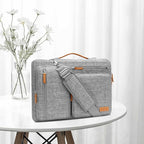 MOSISO 360 Protective Laptop Shoulder Bag,13 inch Computer Bags Compatible with MacBook Air M4 M3 M2 M1 2025-2018/Pro 13 2025-2016,Side Open Messenger Bag with 4 Zipper Pockets, Gray