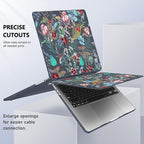 Case for MacBook Pro 13 inch with/Without Touch Bar (2016-2022, M2 A2338 M1 A2289 A2251 A2159 A1989 A1706 A1708), Hard Shell + Keyboard Cover + Dust Plug, Flowers & Herbs