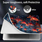 for MacBook Pro 16 inch Case 2021 2022 2023 2024 Release A3186 A3403 M4 A2991 M3 A2780 M2 A2485 M1 Pro/Max, Hard Shell Case with Screen Protector & Keyboard Cover, Butterflies Flowers