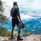 300W Solar Generator, 259Wh Portable Power Station EM300, 70,000mAh LiFePO4 Battery with 65W USB-C PD&Pure Sine Wave AC, Solar Charging for Camping,Home Backup,Emergency Power(SOS Light & LCD Display)