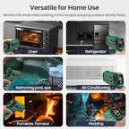 Infrared Thermometer for Cooking, Gedaye Surface Laser Temperature Gun with Laser Pointer 13:1, Metal Probe, Adjustable Emissivity, -58℉ to 1562℉, Thermal Thermometer Gun for Pizza Oven Engine HVAC