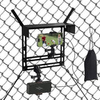 Cell Phone Fence Mount with Shade, Fence Phone Holder Mounting Kit for iPhone, GoPro, Mevo Start, Insta360 and Other Action Cameras, Streaming Kit for Recording Baseball, Softball and Tennis