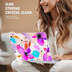 for MacBook Pro 16 inch Case 2021 2022 2023 2024 Release A3186 A3403 M4 A2991 M3 A2780 M2 A2485 M1 Pro/Max, Hard Shell Case with Screen Protector & Keyboard Cover, Trendy Floral