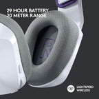 Logitech G733 Lightspeed Wireless Gaming Headset + Litra Beam LX Premium Dual-Sided RGB LED Streaming Key Light - White