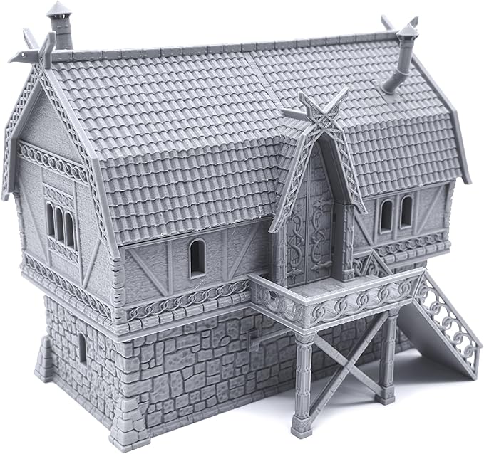 EnderToys The Brewhouse by Printable Scenery, 3D Printed Tabletop RPG Scenery and Wargame Terrain 28mm Miniatures