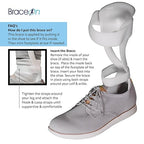 BraceOn AFO Swedish Drop Foot Stabilizer for Walking and Exercise, Drop Foot Braces for Men, AFO Brace & Foot Drop Braces, Foot Boot for Injured Foot, Men, Left