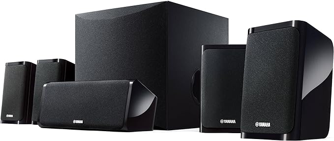 Yamaha Audio YHT-4950U 4K Ultra HD 5.1-Channel Home Theater System with 8" 50W RMS Powered Subwoofer Speakers, True Surround Sound, AV Receiver and Bluetooth Music Streaming Bundle with Accessories