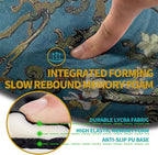 Hokafenle Ergonomic Mouse Pad Wrist Support with Stepped-Wedge Design, Wrist Rest Pain Relief Mousepad Filled with Memory Foam, Carpal Tunnel Mousepad for Wireless Mouse(12x8 inch, Apricot Blossom)