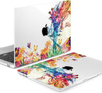 Batianda Premium Case for New MacBook Air 15 inch 2025 M4 2024 2023 with M3 M2 Chip Model A3114 A2941, Designed Protective Plastic Hardshell & Keyboard Cover & Screen Protector, Colorful Deer