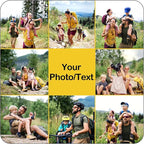 Custom Mouse Pad, Personalized Mouse Pad with Photo & Text, Neoprene Mouse Mat for Laptop Computer Office Desk, Mousepad Small with Anti-Slip Rubber Base