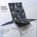 Case for MacBook Pro 13 inch with/Without Touch Bar (2016-2022, M2 A2338 M1 A2289 A2251 A2159 A1989 A1706 A1708), Hard Shell + Keyboard Cover + Dust Plug, Luxury Floral