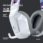 Logitech G733 Lightspeed Wireless Gaming Headset +Yeti GX Dynamic RGB Gaming Microphone with LIGHTSYNC, USB - White