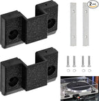 2 Pack Dust Cover Hinge Set Replacement Part for Turntables SL 1200 MKII / 1210 MKII, 1200M3D, MK2, MK3, MK4, M5G, SFUMM02N04, with Screws and Backing Plate