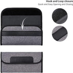 JJC 4 Pockets Lens Filter Case for Filter Up to 82mm (37mm 40.5mm 43mm 46mm 49mm 52mm 55mm 58mm 62mm 67mm 72mm 77mm),Foldout Filter Pouch with Microfiber Cleaning Cloth,Photography Filter Holder Bag