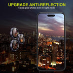 WSKEN for iPhone 14 Pro/iPhone 14 Pro Max Camera Lens Protector,[Night Shooting Mode] HD Tempered Metal Glass Camera Screen Protector Cover Film Accessories,Deep Purple