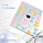 for MacBook Pro 16 inch Case 2021 2022 2023 2024 Release A3186 A3403 M4 A2991 M3 A2780 M2 A2485 M1 Pro/Max, Hard Shell Case with Screen Protector & Keyboard Cover, Colorful Bow