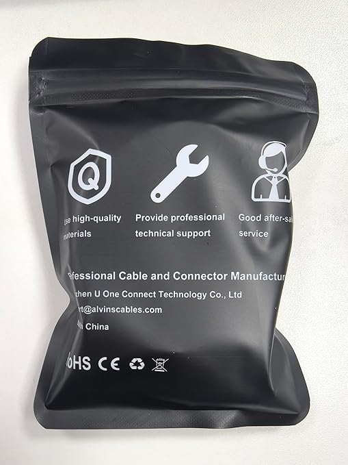 Alvin's Cables M12 8 Pin Male to RJ45 Shielded Ethernet Cable M12 X Coded 8 Position Cat6a Cable for Cognex Industrial Camera 20M/65.6ft
