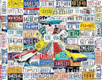 White Mountain Puzzles State Plates - 500 Piece Jigsaw Puzzle