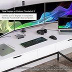 CalDigit E5 - Thunderbolt 5 Element 5 Hub - 9-Port, 4xThunderbolt 5/USB4 v2 Ports, 3xUSB-A & 2xUSB-C 10Gb/s Ports, Single 8K, Dual 6K/8K, or Dual 4K@240Hz Displays, 90W Charging, 0.8m Cable 180W PSU