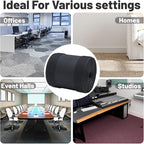 IHKFILAN Carpet Cord Cover Carpet Cable Management Under Desk Cable Grip Strip Black Hook and Loop Tape Cable Polyester Cover Protect Cables to Prevent Tripping Over Wires for Homes & Office (20ft)