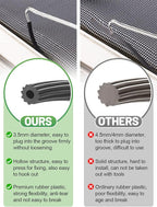 Screen Repair Kit - 3 in 1 Screen Tools Including Screen Roller Screen Spline (32 ft) Removal Hook and Instruction for Replacing & Installing Door Window Screens
