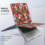 for MacBook Pro 16 inch Case 2019 2020 Release Model A2141, Plastic Hard Shell Cover with Keyboard Cover & Screen Protector for MacBook Pro 16 inch with Touch Bar & Touch ID, Leopard Cherry