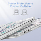 Case for MacBook Pro 13 inch with/Without Touch Bar (2016-2022, M2 A2338 M1 A2289 A2251 A2159 A1989 A1706 A1708), Hard Shell + Keyboard Cover + Dust Plug, Floral C319