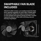 GAMDIAS Aeolus P2-1203U 120mm ARGB PWM Fan(3 Fan Pack w/USB Hub), Include Reverse Fan Blade x3, ARGB Sync Ready, Easy Installation & Cabless Daisy-Chain Design, Silent Operation, Up to 2400RPM, Black