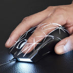 FIRSTBLOOD ONLY GAME. AJ52 Watcher RGB Gaming Mouse, Programmable 7 Buttons, Ergonomic LED Backlit USB Gamer Mice Computer Laptop PC, for Windows Mac OS Linux, Star Black