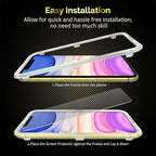 UNBREAKcable Screen Protector for iPhone 11/ iPhone XR 2 Pack, [Easy Installation Frame] [Anti-Scratch] [Anti-Fingerprint] [Bubble Free] Double Defense Premium Tempered Glass for iPhone 11/ XR 6.1"
