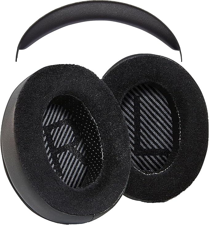 AHG Upgrade Replacement Hybrid Cloud Stinger Ear Pads Cushions and Headband Cover. Compatible with Kingston HyperX Cloud Stinger Headset. Premium Protein Leather and Velour | Thick AHG FlexiSoft Foam
