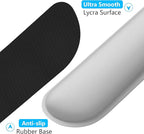 Dapesuom Enlarge Keyboard Wrist Rest, Memory Foam Wrist Cushion for Desk Mats Support, Cute Typing Pain Relief Keyboard Mouse Pad Rests Set with Non-Slip Base for Gaming Laptop Office, Space Gray