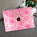 MEEgoodo Case for MacBook Air M4/M3/M2 13.6 inch 2025 2024 2022, Fit Model A3240 A3113 A2681, Compatible with MacBook Air 13 inch, Laptop Hard Shell Case with Keyboard Cover, Cute Kiss & Love