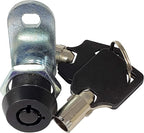 Admiral Locks Tubular Cam Lock, Keyed Alike Removable Key RV Compartment Storage Lock Cabinet Locks (Black Pack of 5, 5/8" 90°)